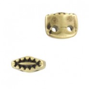 Cymbal ™ DQ metall bead substitute Varidi für SuperDuo Perlen - Antik Bronze